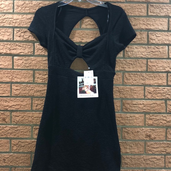 🖤MINKPINK🖤BLACK KEYHOLE AND OPEN BACK DRESS🖤 - Picture 2 of 7